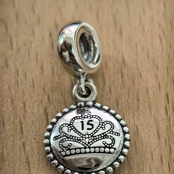 Pandora 15 Years Old Exclusive Charm, S925 Silver Bracelets - Picture 1 of 4